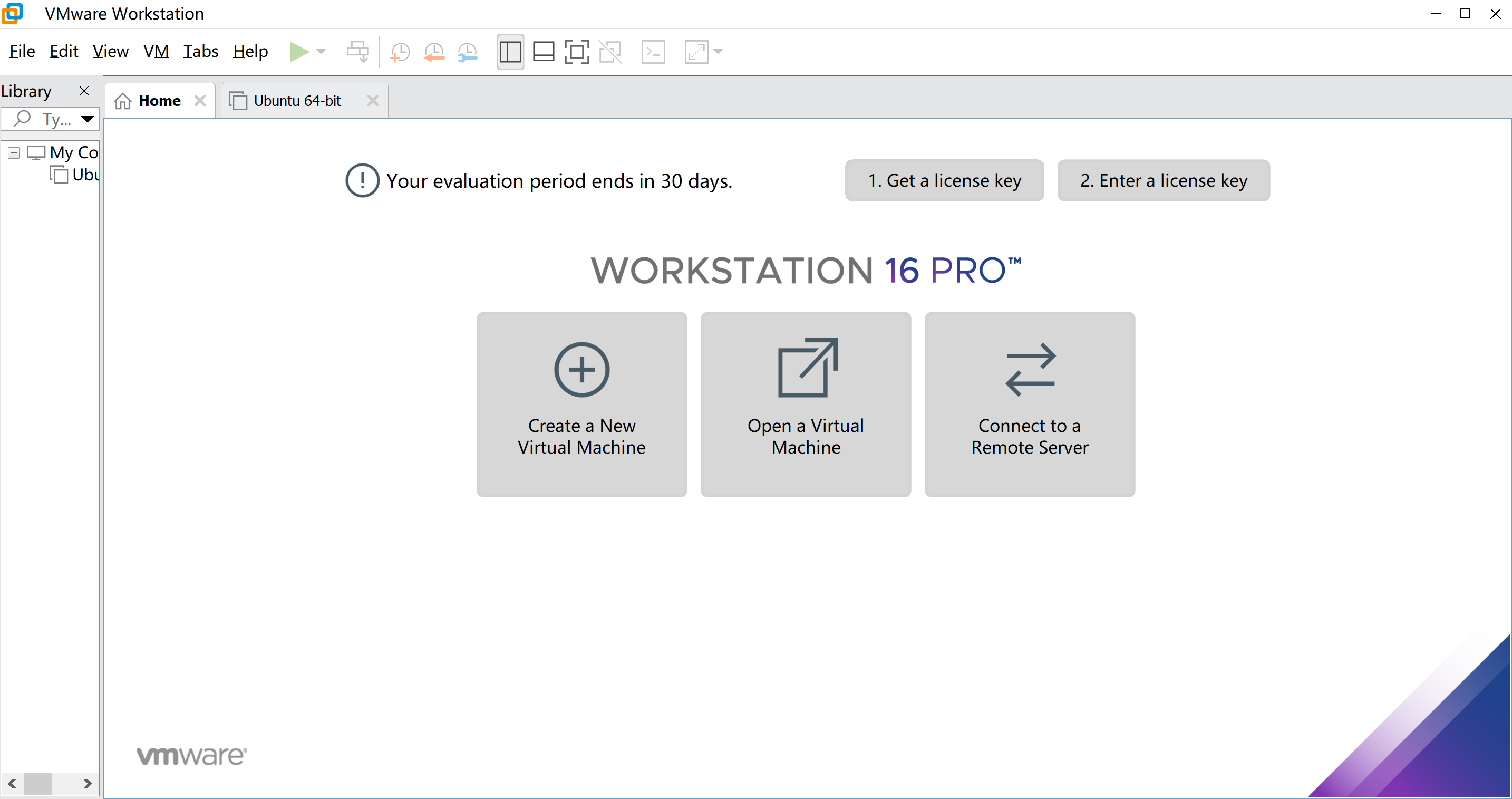 Create a new virtual machine
